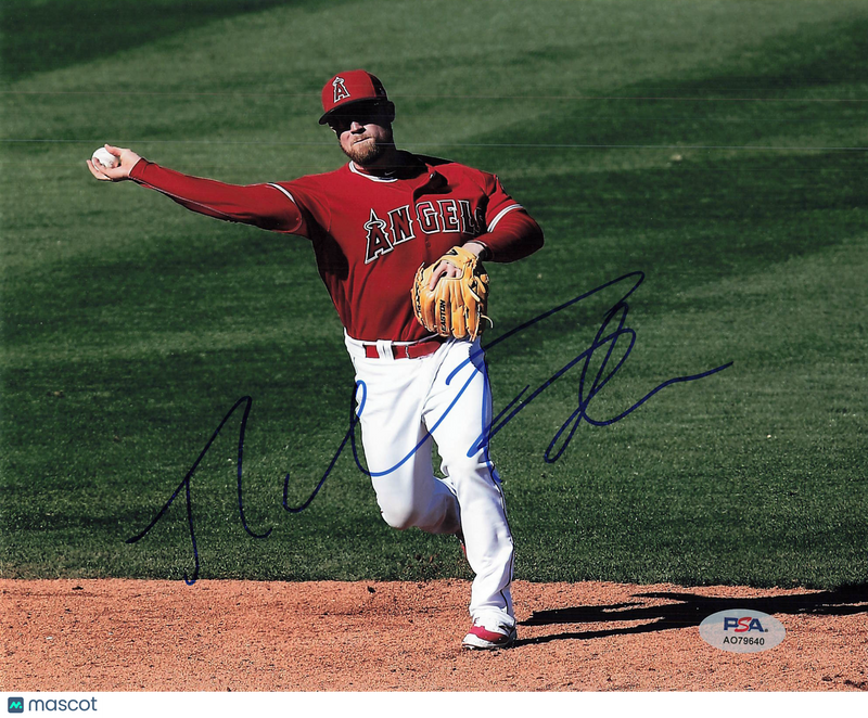 Nolan Fontana Los Angeles Angels Signed 8x10 Photo PSA