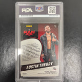 2023 Panini Revolution WWE #77 Austin Theory signed card PSA Auto Authentic