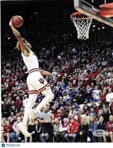 Romeo Langford Indiana Hoosiers Signed Basketball 8x10 Photo PSA