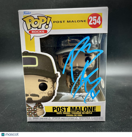 Post Malone Signed Funko Pop #254 PSA/DNA Autographed Music