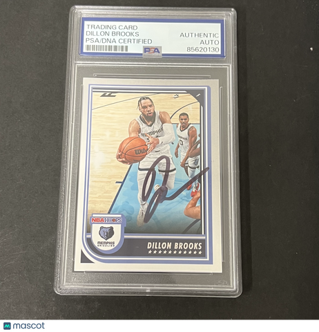 2022-23 Panini Hoops #135 Dillon Brooks signed card PSA Auto Grizzlies