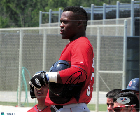 Luis Alexander Basabe Boston Red Sox Signed 8x10 Photo PSA