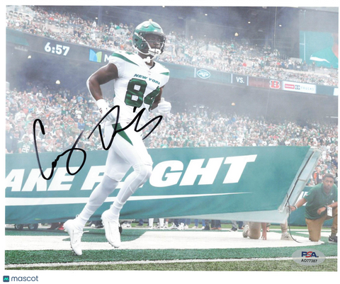 Corey Davis Signed 8x10 Photo PSA New York Jets