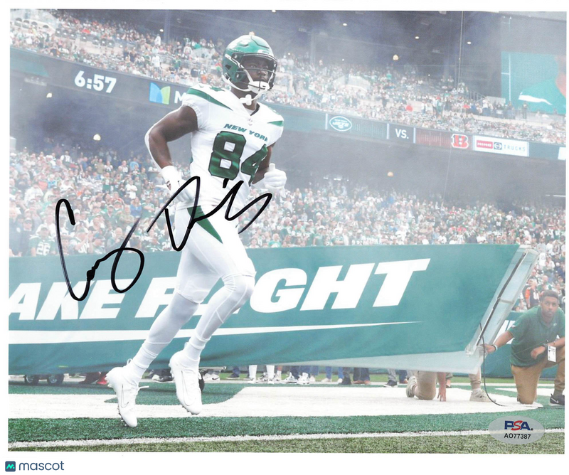 Corey Davis Signed 8x10 Photo PSA New York Jets