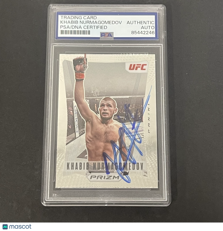 2022 Panini Prizm #1 Khabib Nurmagomedov signed card PSA