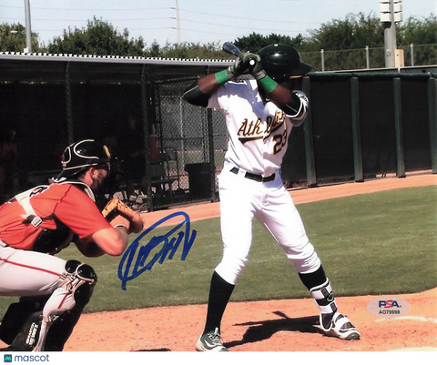 Lazaro Armenteros Oakland Athletics Signed 8x10 Photo PSA
