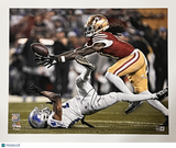 Brandon Aiyuk Signed San Francisco 49ers Football 16x20 Photo BAS Autographed