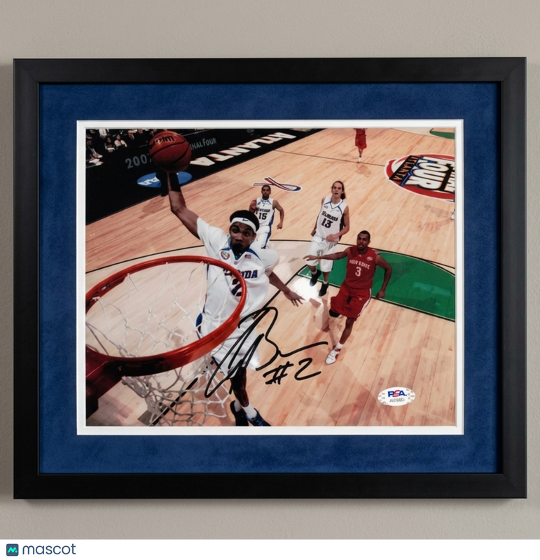 Corey Brewer Florida Gators Signed Basketball 8x10 Custom Framed Photo PSA