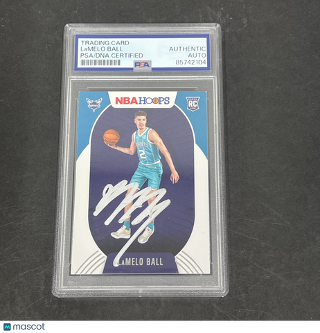 LaMelo Ball 2020-21 Panini NBA Hoops#223 Signed Card PSA Autographed