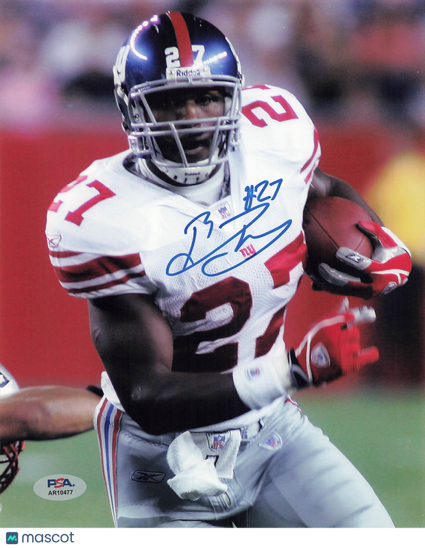 Brandon Jacobs Signed New York Giants Football 8x10 Photo PSA Autographed