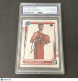 2021-22 Panini Donruss Optic #169 Alperen Sengun signed card PSA
