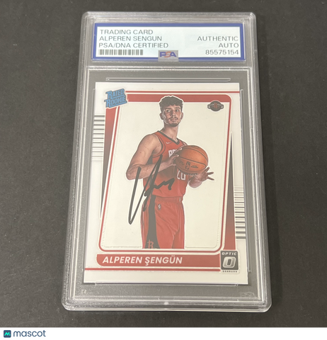 2021-22 Panini Donruss Optic #169 Alperen Sengun signed card PSA