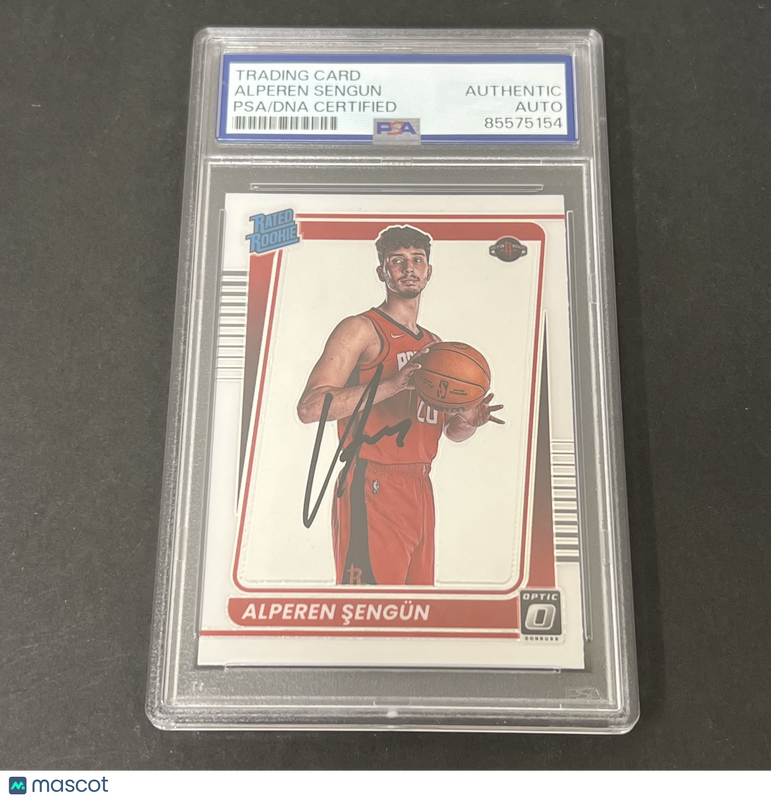 2021-22 Panini Donruss Optic #169 Alperen Sengun signed card PSA