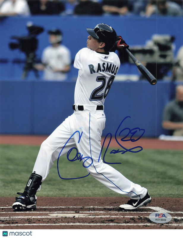 Colby Rasmus Toronto Blue Jays Signed 8x10 Photo PSA