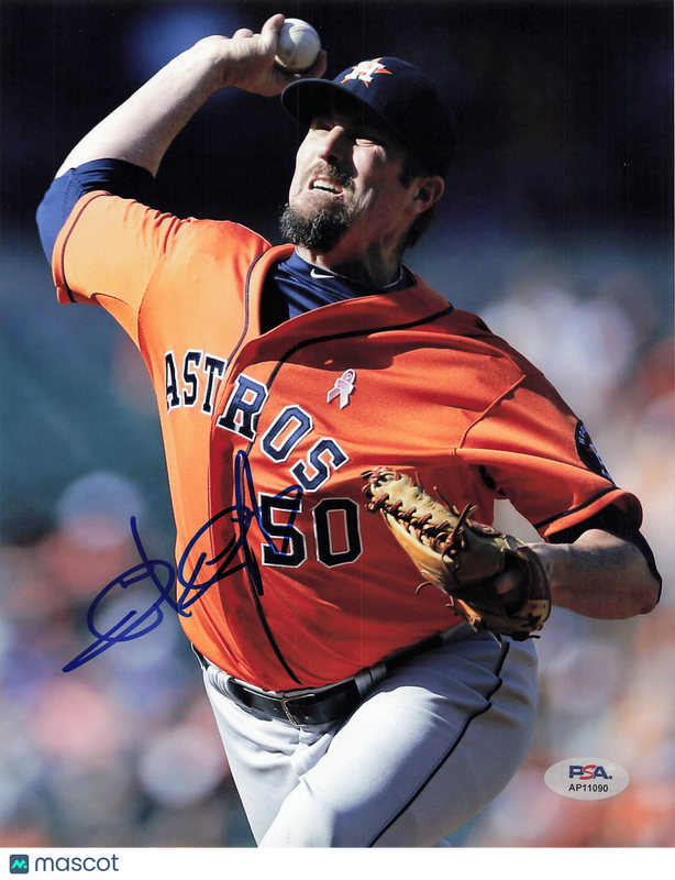 Chad Qualls Houston Astros Signed 8x10 Photo PSA