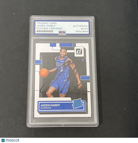 2022-23 Panini Donruss #235 Jaden Hardy signed card PSA