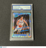2018-19 Panini Donruss Optic Holo Silver#158 Landry Shamet Signed Card PSA Knick