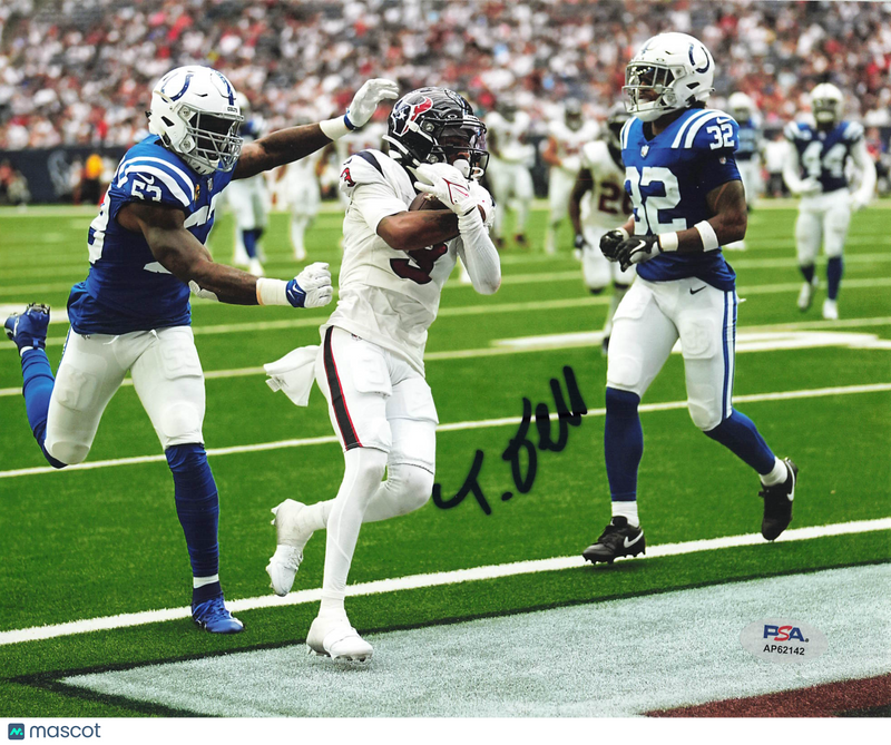 Tank Dell Signed Houston Cougars Football 8x10 Photo PSA Autographed