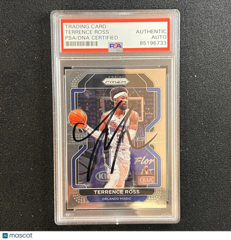 2021-22 Panini Prizm #189 Terrence Ross Signed Card AUTO PSA Slabbed Magic