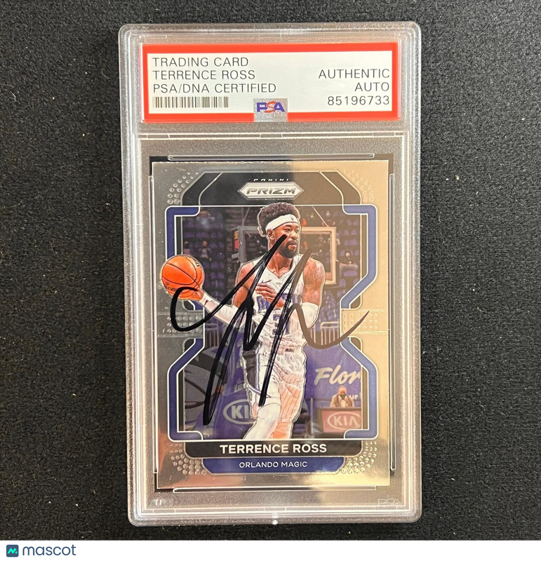 2021-22 Panini Prizm #189 Terrence Ross Signed Card AUTO PSA Slabbed Magic