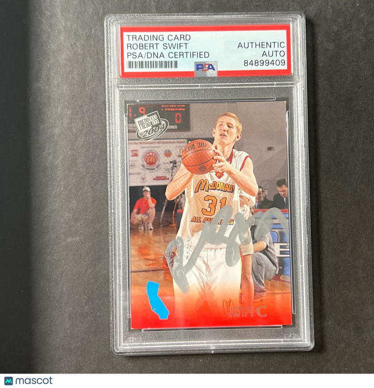 2004 PressPass #29 Robert Swift Signed Card AUTO PSA Slabbed Bakersfield