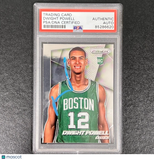 2014-15 Panini Prizm #286 Dwight Powell Signed Card AUTO PSA Slabbed Celtics