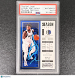 2017-18 Panini Contenders #75 Wesley Matthews Signed Card AUTO PSA Slabbed Maver