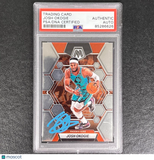 2022-23 Panini Mosaic #180 Josh Okogie Signed Card AUTO PSA Slabbed Suns