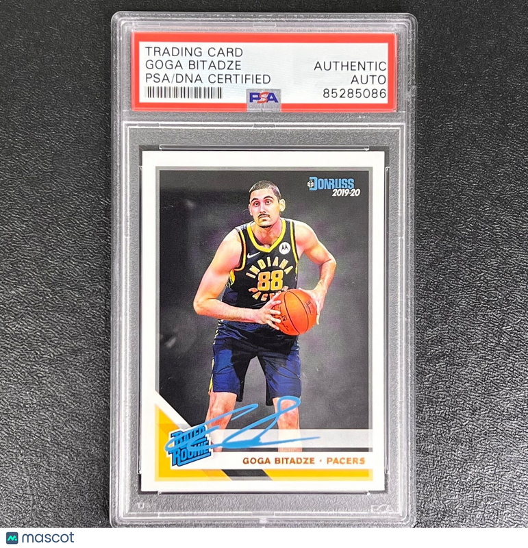 2019-20 Panini Donruss Rated Rookie #217 Goga Bitadze Signed Card AUTO PSA Slabb