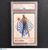 2015-16 Panini Excalibur #33 Derrick Favors Signed Card AUTO PSA Slabbed Jazz
