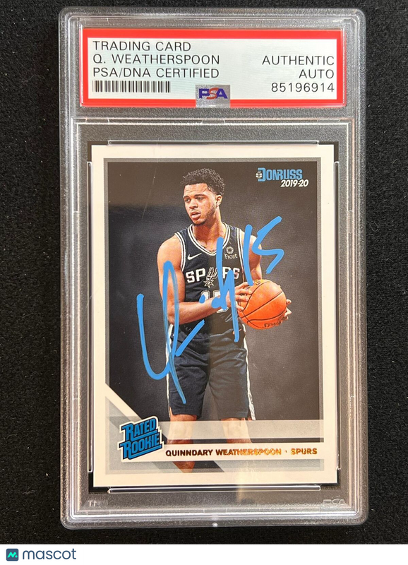 2019-20 Panini Mosaic #243 Quinndary Weatherspoon Signed Card AUTO PSA/DNA Slabb