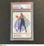 2015-16 Panini Excalibur #33 Derrick Favors Signed Card AUTO PSA Slabbed Jazz