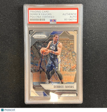 2016-17 Panini Prizm #103 Derrick Favors Signed Card AUTO PSA Slabbed Jazz