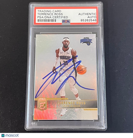 2021-22 Panini Basketball #13 Terrence Ross Signed Card AUTO PSA Slabbed Magic