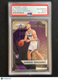 2016-17 Panini Prizm #113 Georgios Papagiannis Signed Card AUTO PSA Slabbed RC K
