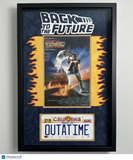 Christopher Lloyd Signed Custom Framed License Plate JSA Auto Back to the Future