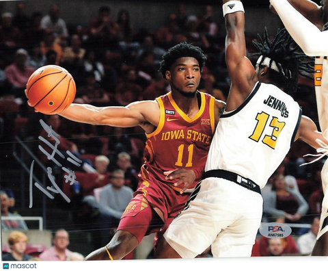 Tyrese Hunter signed 8x10 photo PSA/DNA Iowa State Cyclones Autographed
