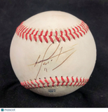 Harold Martinez signed baseball PSA/DNA Texas Rangers autographed