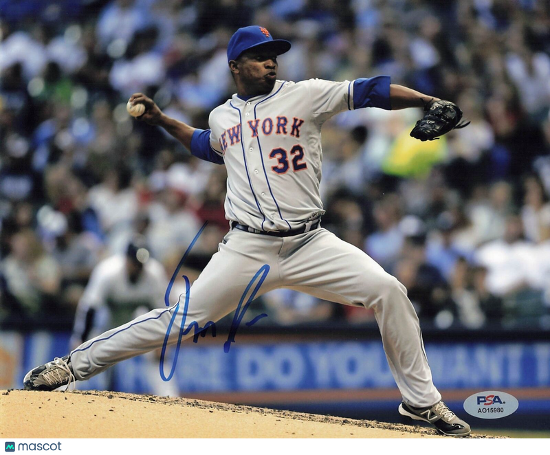 JENRRY MEJIA Signed 8x10 Photo New York Mets Autographed