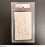 Jack Twyman signed Index Card PSA/DNA slabbed AUTO NBA