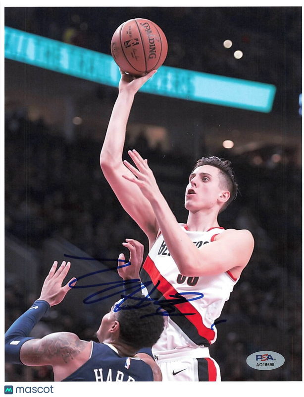 Zach Collins signed 8x10 photo PSA/DNA Portland Gonzaga autographed Trail Blazer