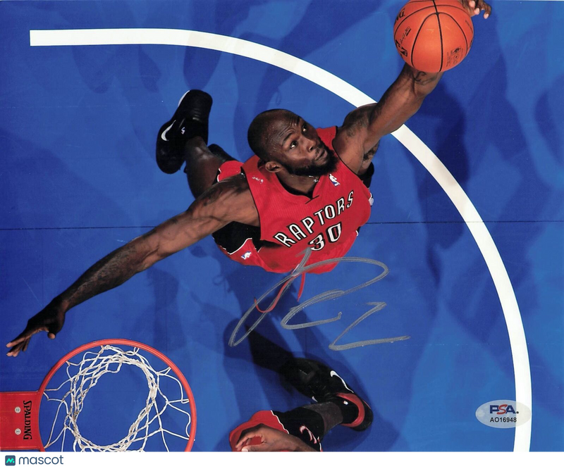 REGGIE EVANS signed 8x10 photo PSA/DNA Toronto Raptors Autographed