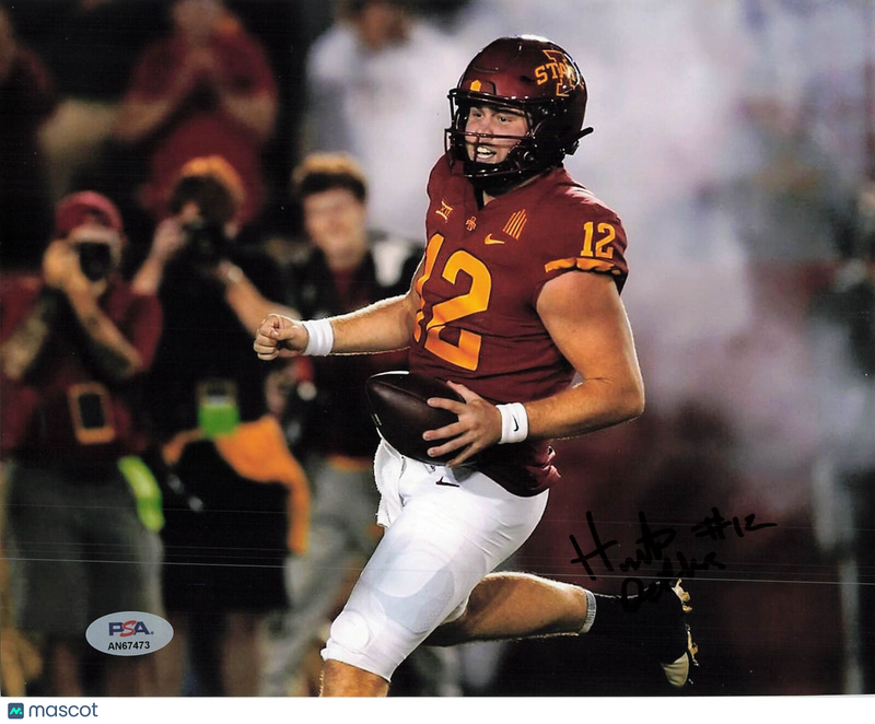 Hunter Dekkers signed 8x10 photo PSA/DNA Autographed Iowa State Football