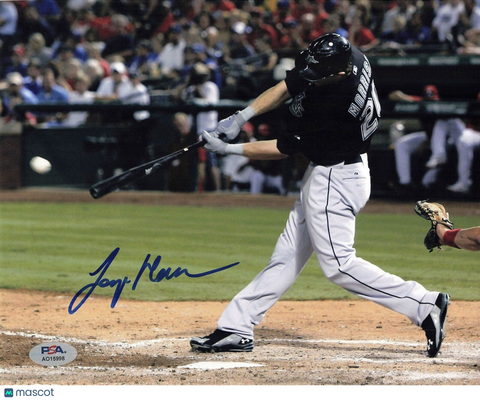 LOGAN MORRISON Signed 8x10 Photo PSA/DNA Miami Marlins Autographed