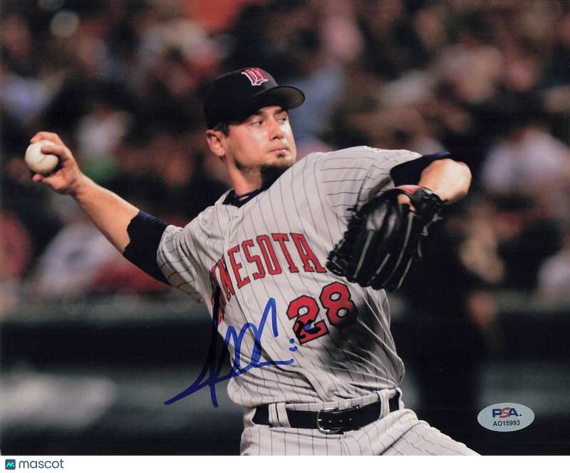 JESSE CRAIN Signed 8x10 Photo PSA/DNA Twins Autographed