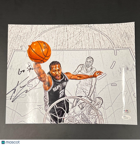 Kawhi Leonard Signed 11x14 Photo PSA/DNA San Antonio Spurs