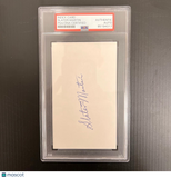 Slater Martin signed Index Card PSA/DNA slabbed Auto NBA