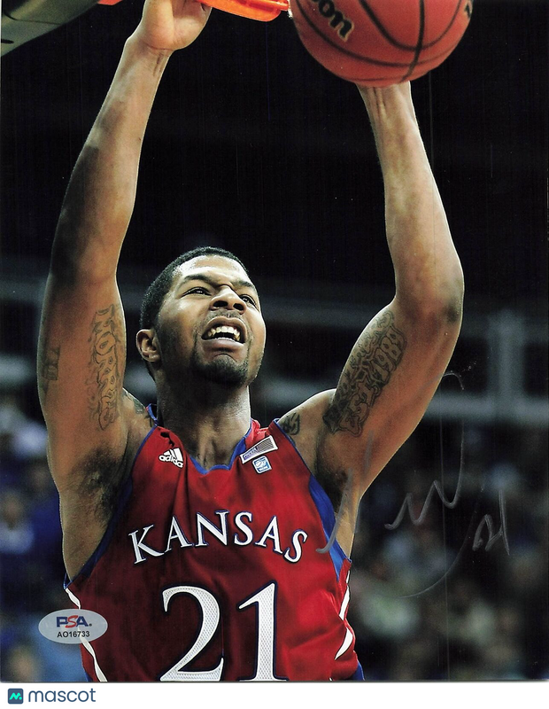 MARCUS MORRIS signed 8x10 photo PSA/DNA Kansas Jayhawks Autographed