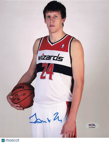 JAN VESELY signed 8x10 photo PSA/DNA Washington Wizards Autographed