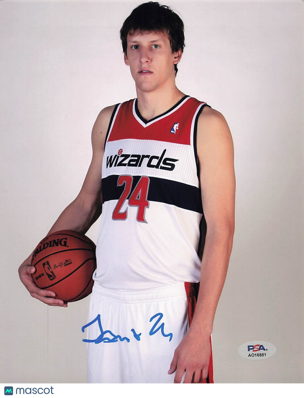 JAN VESELY signed 8x10 photo PSA/DNA Washington Wizards Autographed